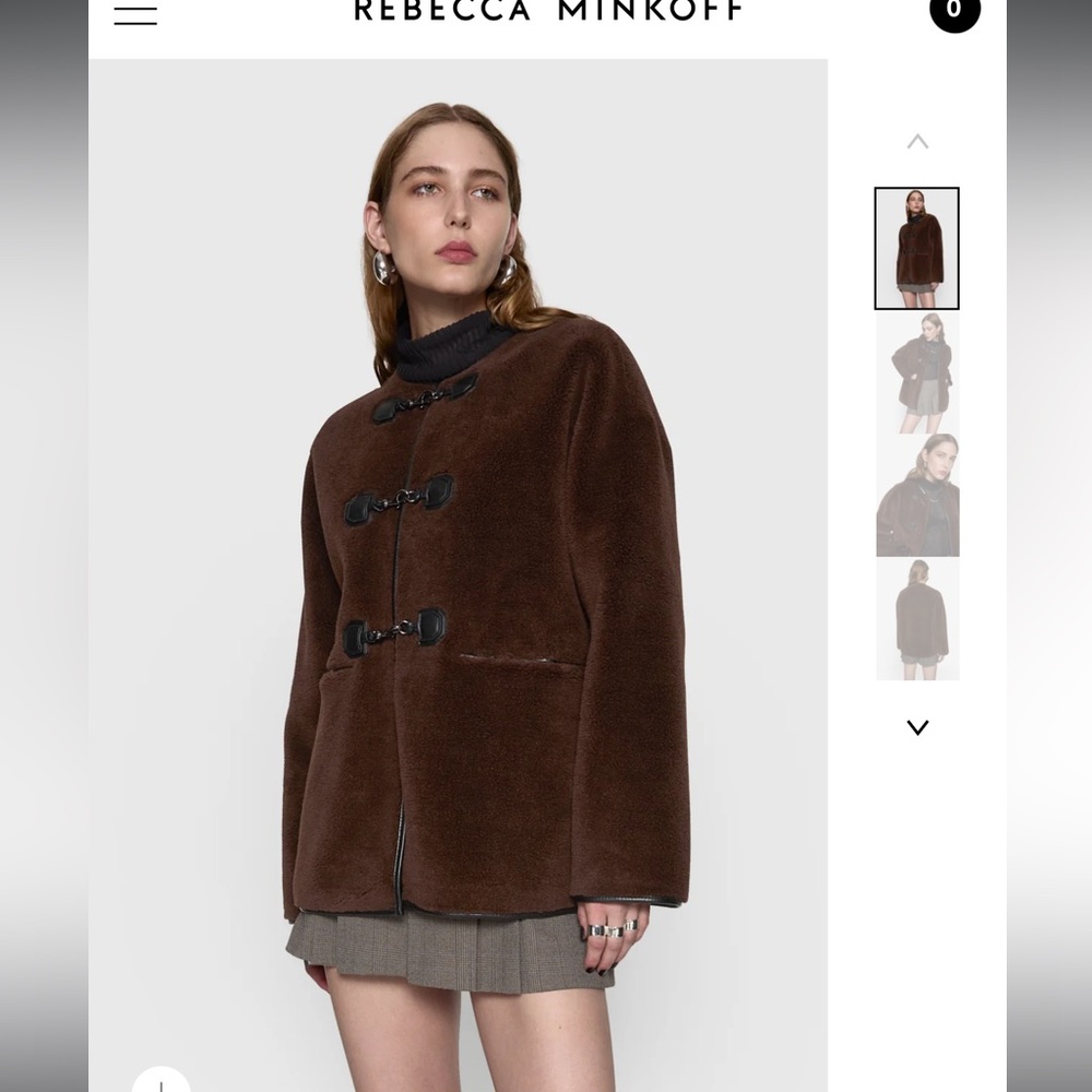 Rebecca Minkoff Brown Teddy Jacket